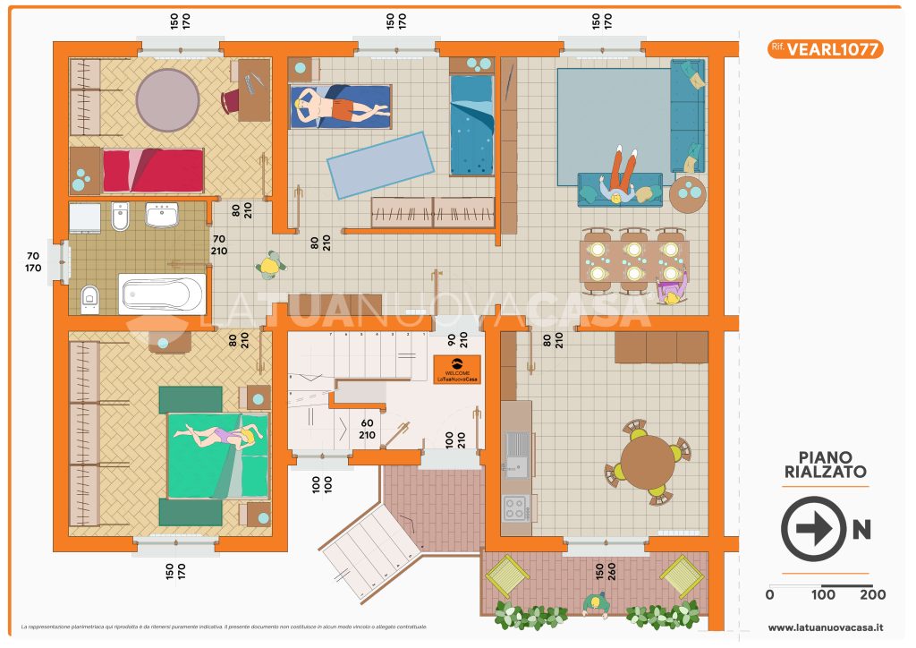 Appartamento in Villa ad Arluno - Rif. VEARL1077