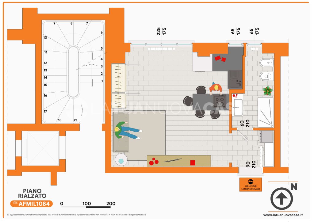 Monolocale in affitto Milano - Rif. AFMIL1084