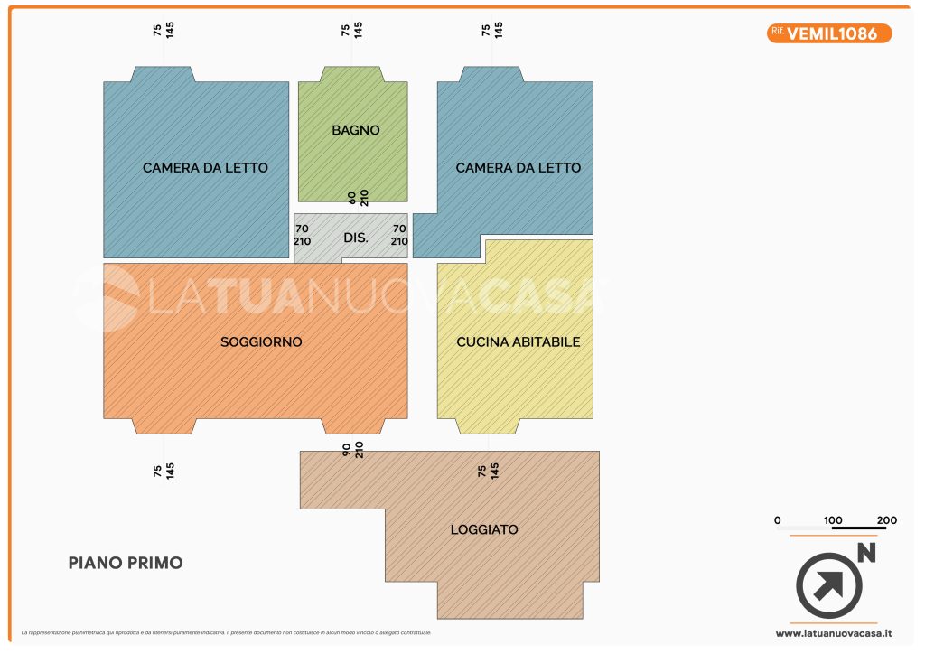 Trilocale Ristrutturato in Corte a Milano - Rif. VEMIL1086