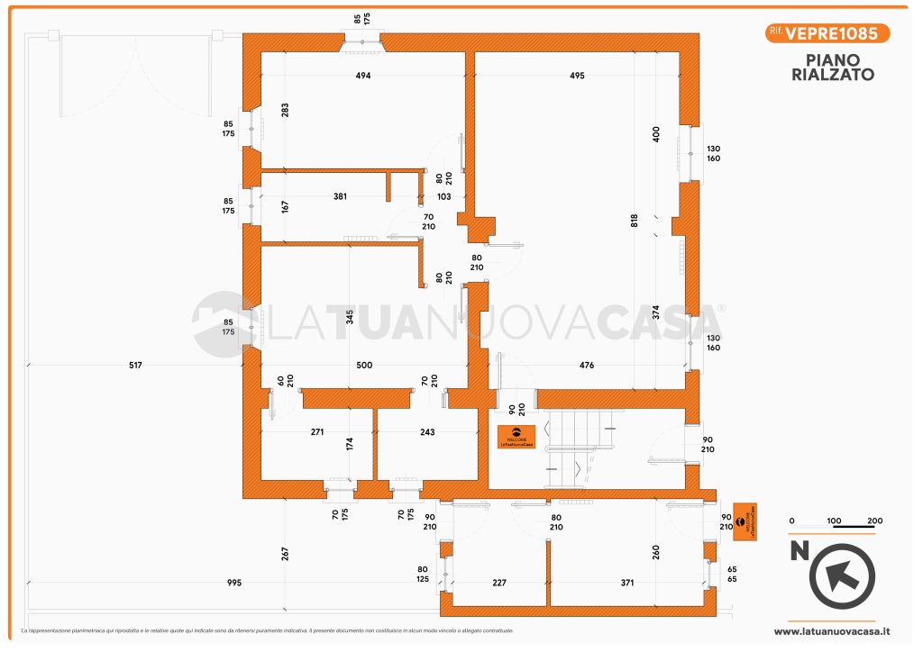 Trilocale Semindipendente Ristrutturato - Rif. VEPRE1085