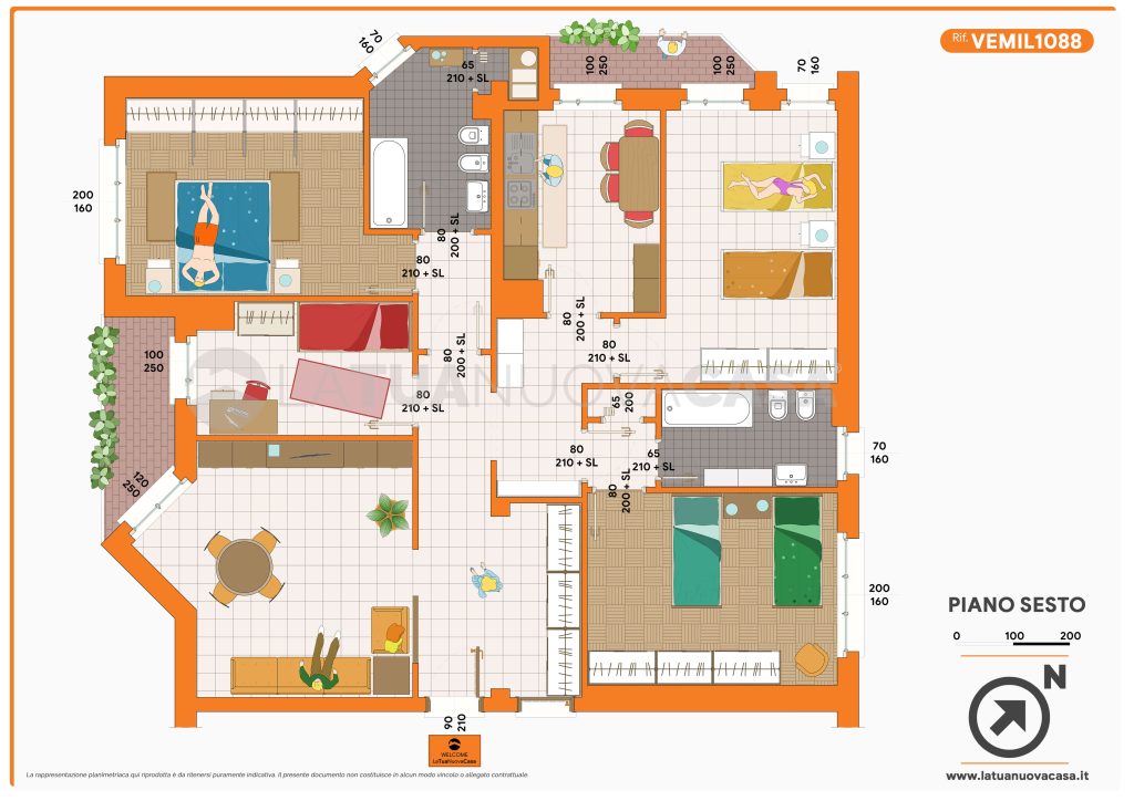 Pentalocale con cantina e box a Milano, zona Baggio - Rif. VEMIL1088