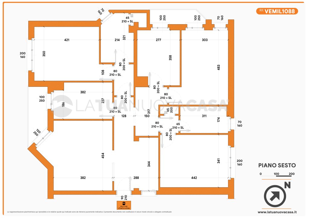 Pentalocale con cantina e box a Milano, zona Baggio - Rif. VEMIL1088