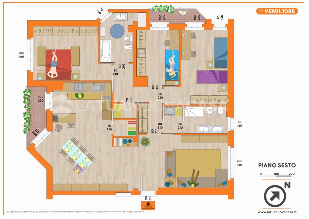 Pentalocale con cantina e box a Milano, zona Baggio - Rif. VEMIL1088