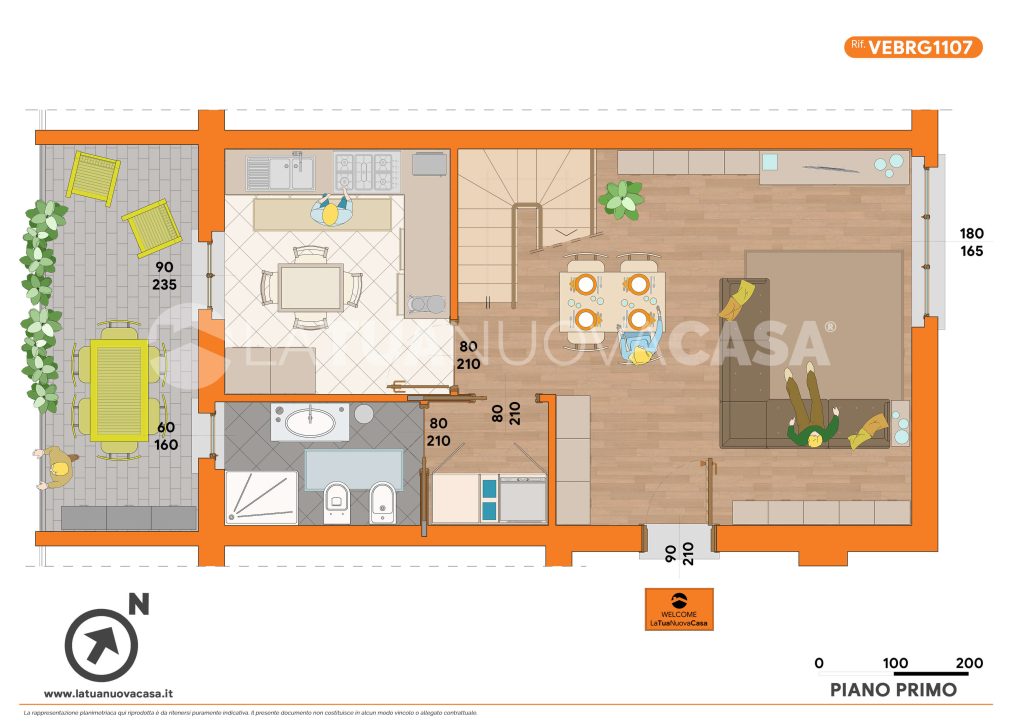 Trilocale duplex con terrazzo, cantina e box a Bareggio - Rif. VEBRG1107