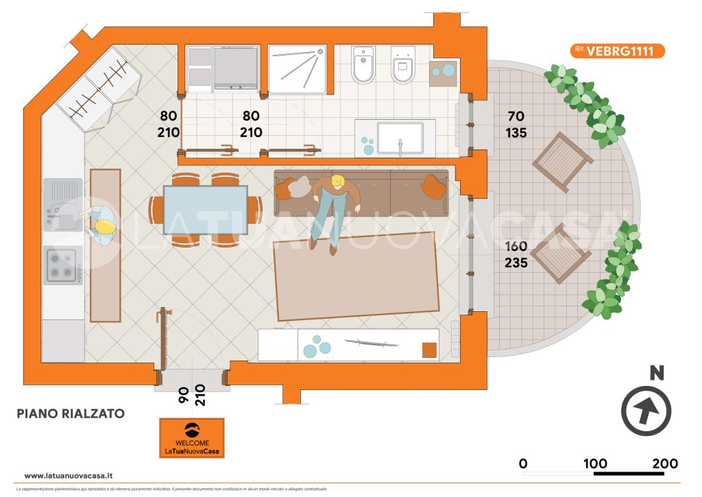 Monolocale con terrazzo e cantina, a Bareggio - Rif. VEBRG1111