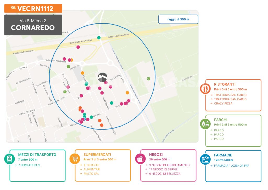 Villa singola a Cornaredo, con giardino e box doppio - Rif. VECRN1112