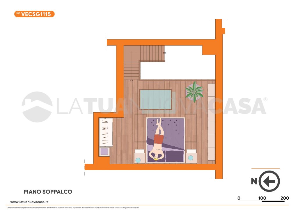 Bilocale in corte storica, con ampio soppalco a Cusago - Rif. VECSG1115