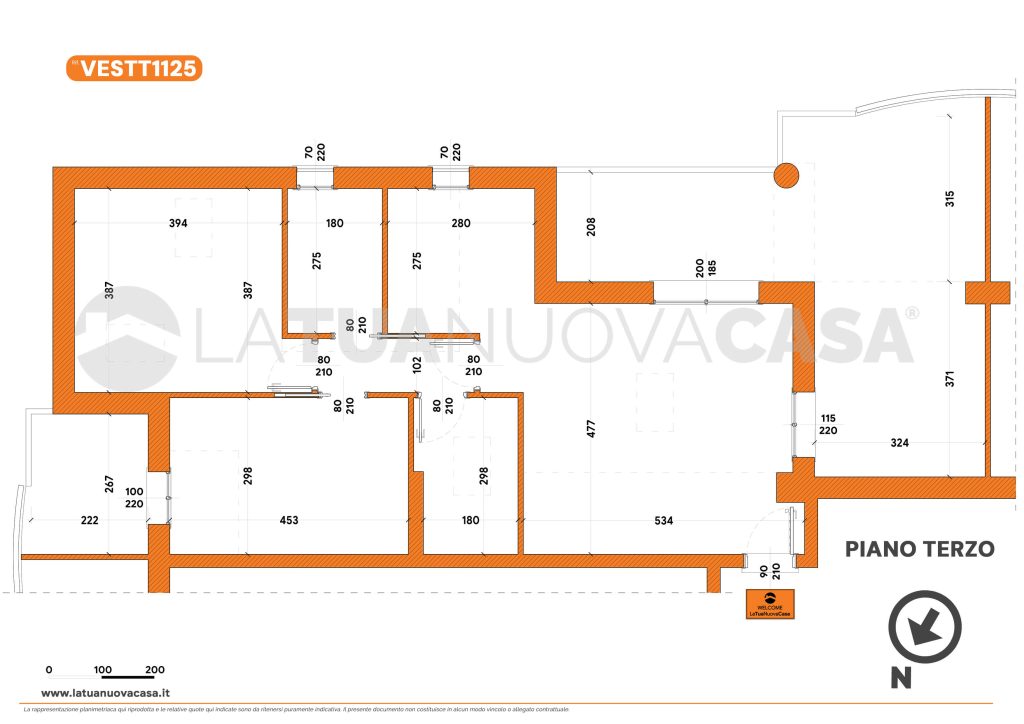 Attico con terrazzo, con box doppio, posto auto e cantina a Settimo Milanese - Rif. VESTT1125