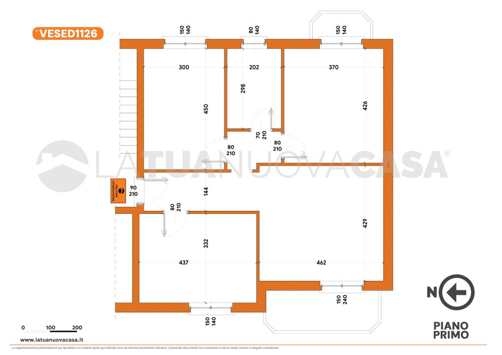 Trilocale con giardino, con cantina e box auto a Sedriano - Rif. VESED1126