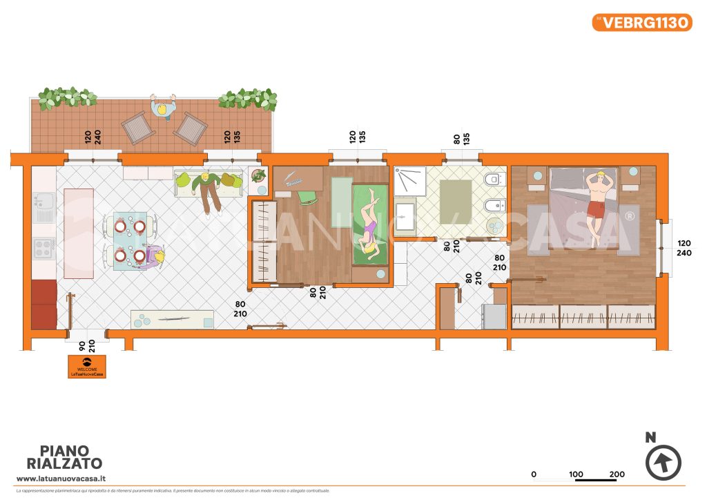 Trilocale con balcone, cantina e box, in piccolo contesto a Bareggio - Rif. VEBRG1130