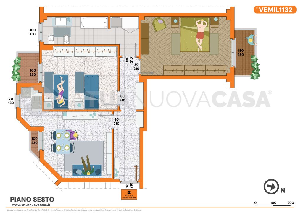Trilocale da ristrutturare, ultimo piano a Milano, MM Lotto - Segesta - Rif. VEMIL1132