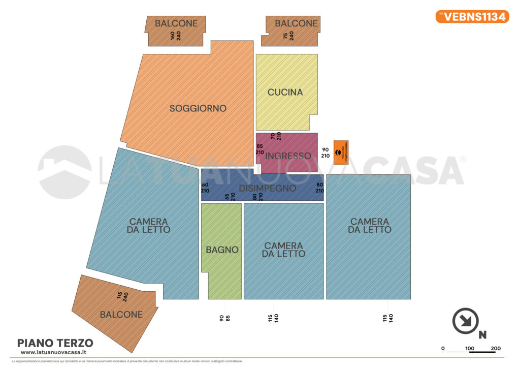 Appartamento in vendita a Binasco, quadrilocale con cantina e box. - Rif. VEBNS1134