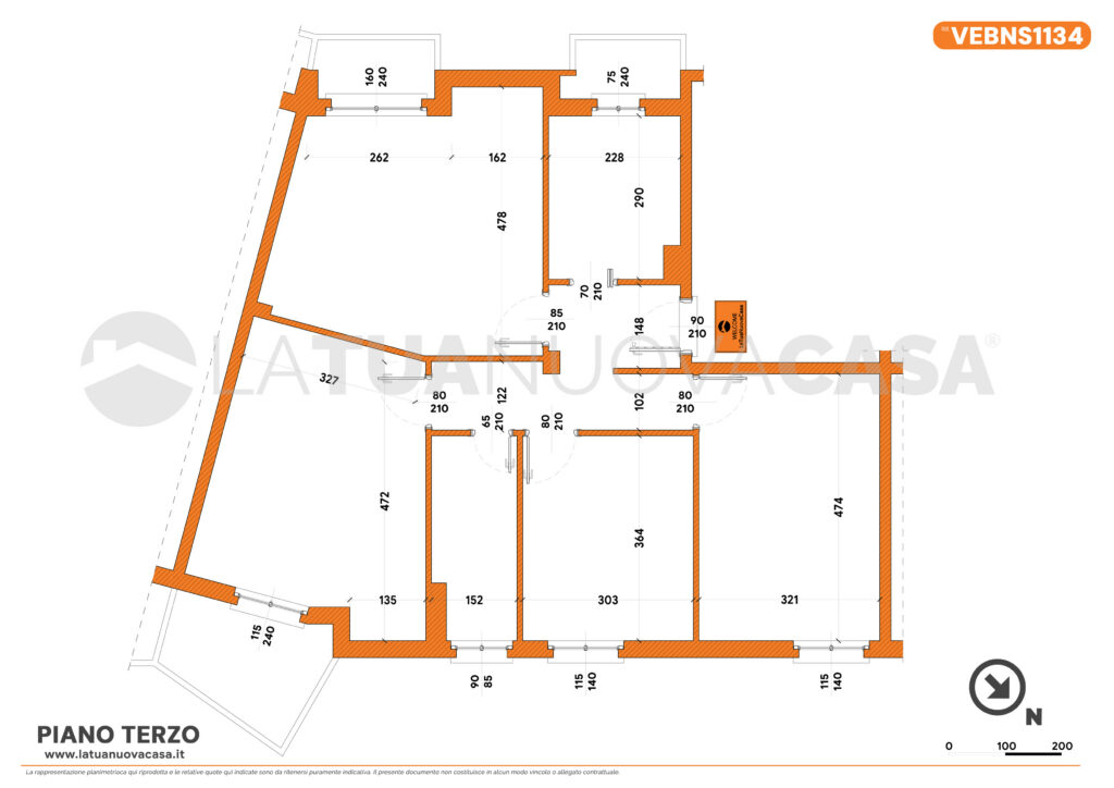 Appartamento in vendita a Binasco, quadrilocale con cantina e box. - Rif. VEBNS1134